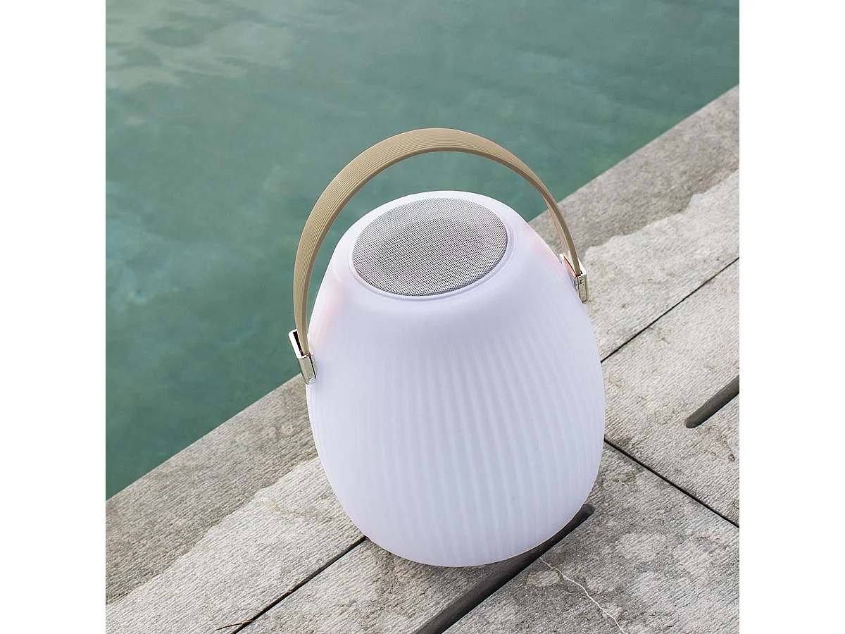 Lampe enceinte bluetooth multicolore MINI MAY PLAY H23cm