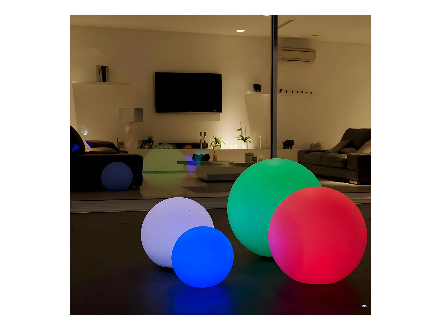 Sfera luminosa senza fili galleggiante a LED D30CM BOBBY