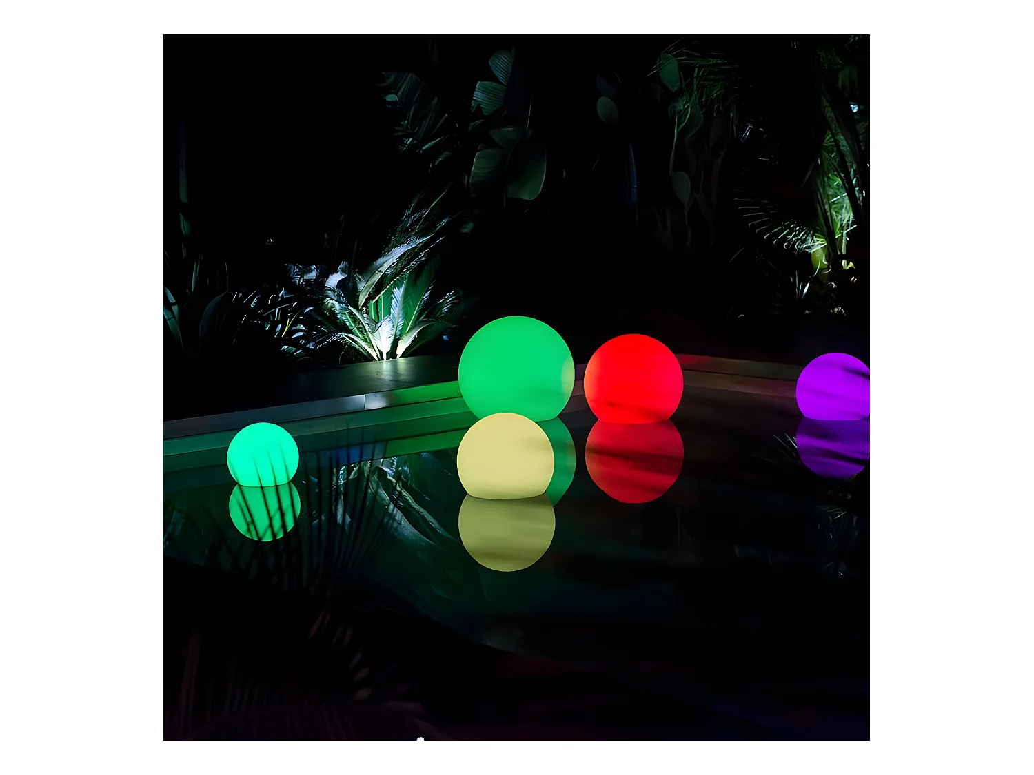 Sfera luminosa senza fili galleggiante a LED D30CM BOBBY