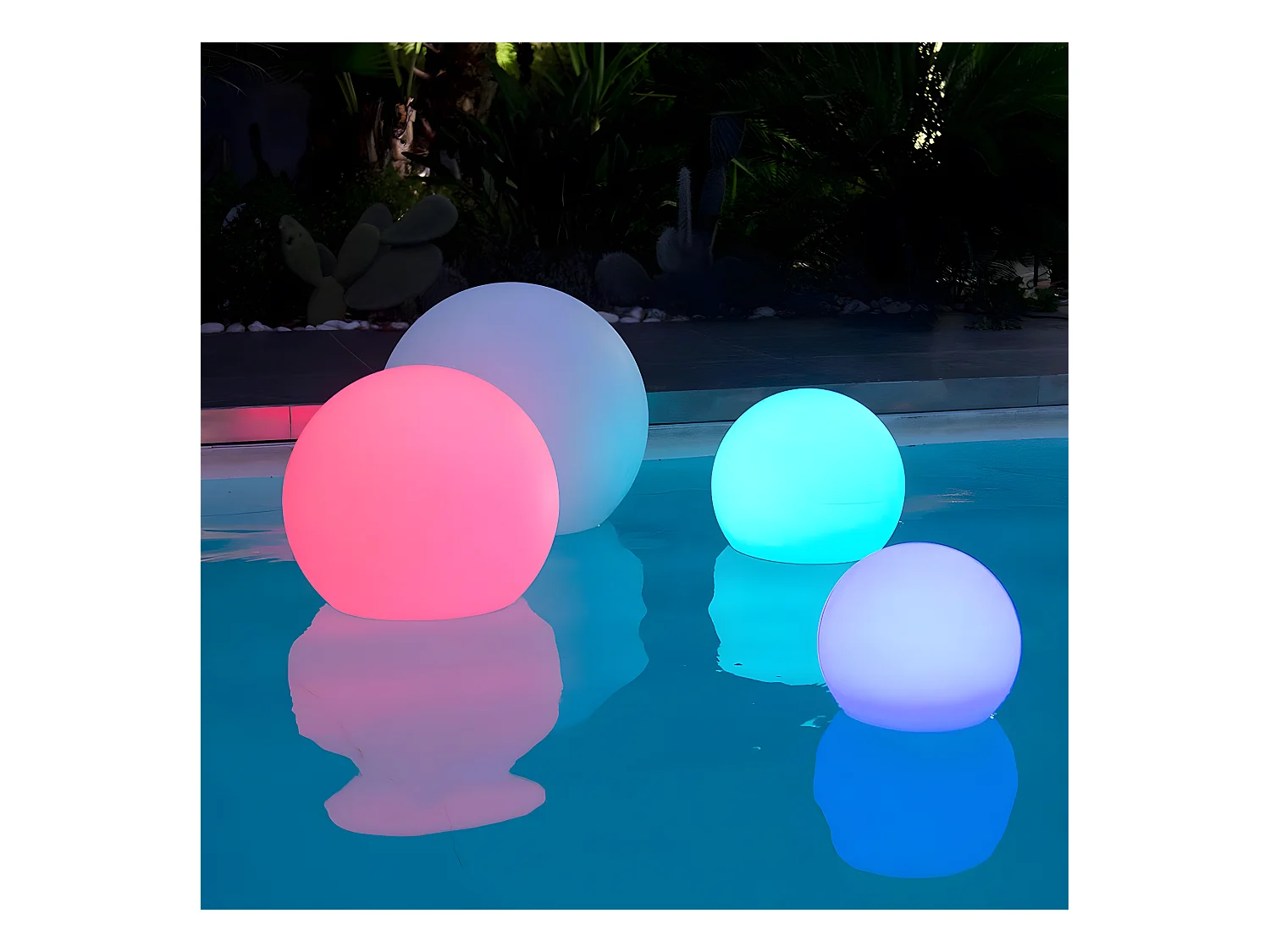 Sfera luminosa senza fili galleggiante a LED D30CM BOBBY