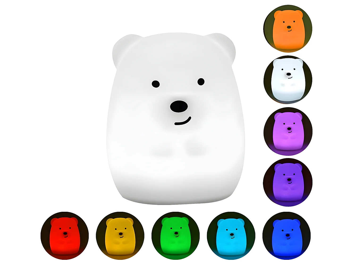 Luce notturna a LED senza fili orsetto H19CM TEDDY