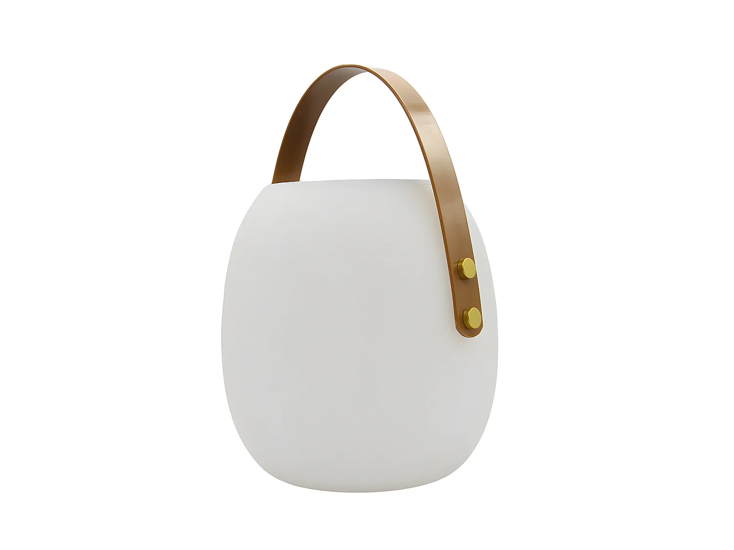 Baladeuse solaire et rechargeable JIMMY Blanc Polyéthylène H34cm