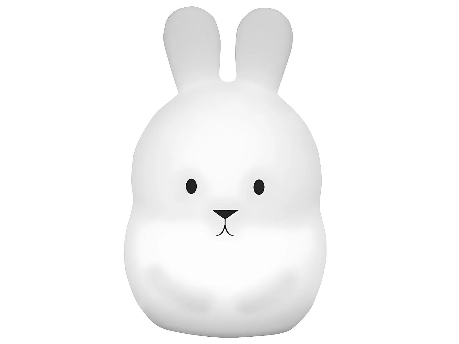 Veilleuse bébé lapin sans fil touch LED BUNNY Blanc Silicone H19CM