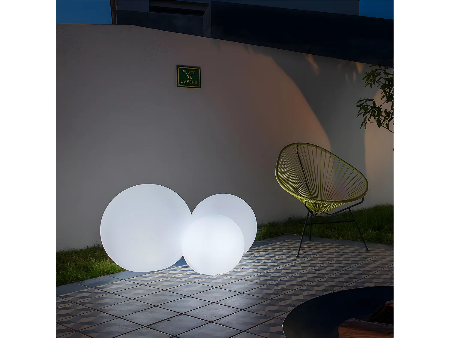 Bedrade lichtbol ∅60CM BOBBY