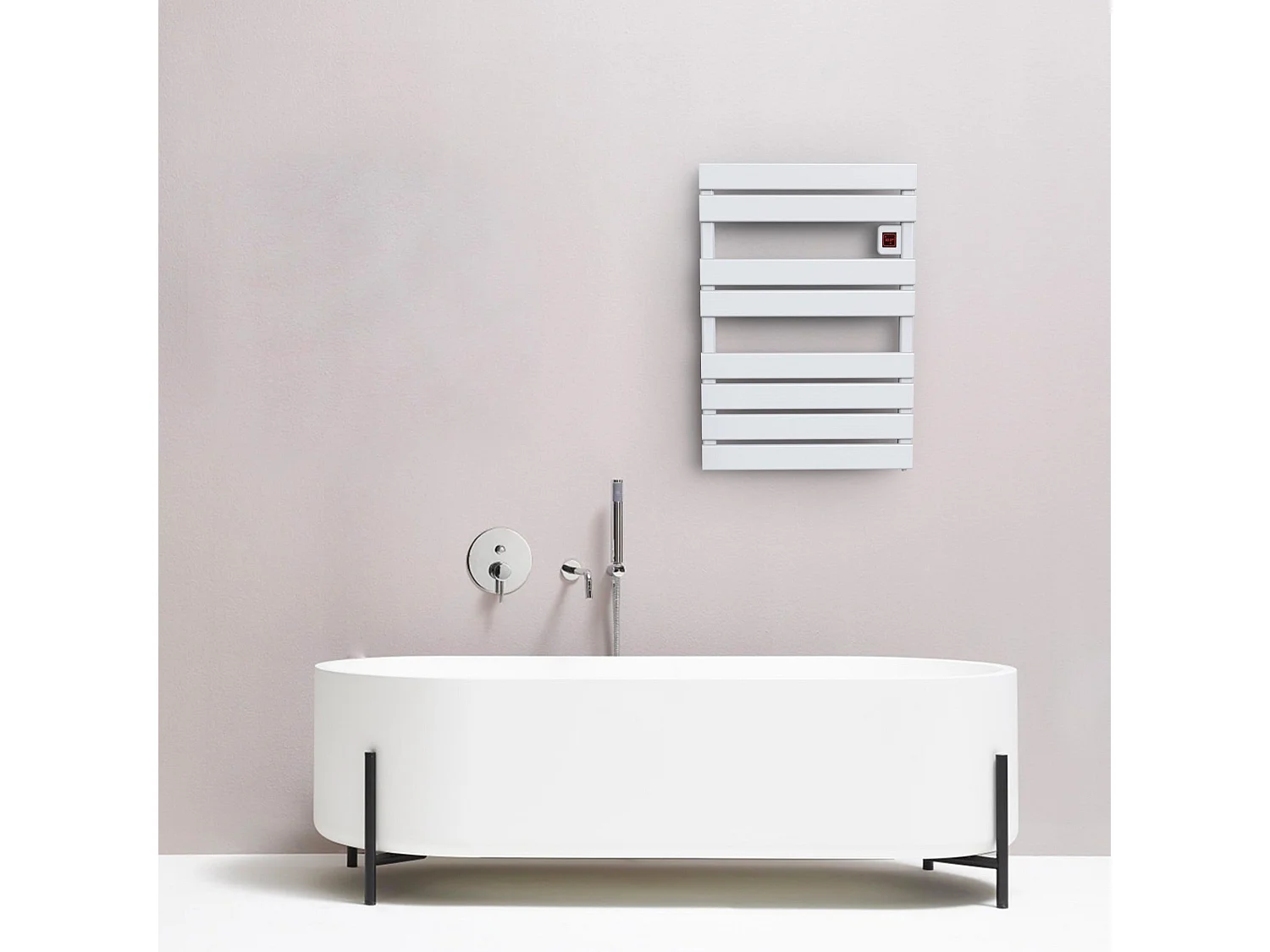 Sèche serviette électrique CAMERON Blanc Aluminium 500W