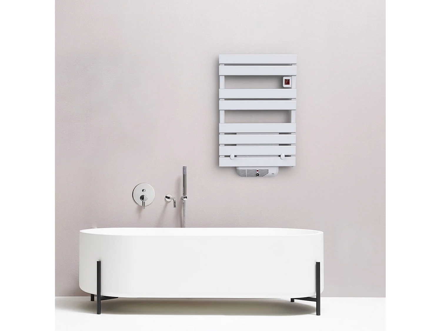 Sèche serviette électrique CAMERON Blanc Aluminium 1300W