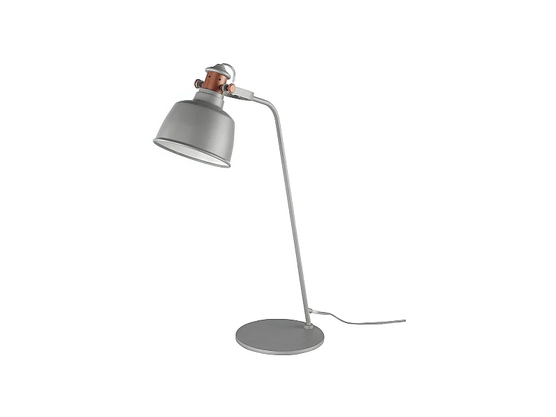 Tischleuchte grau Stahl,Bronze Details  8033 ANGEL CERDA