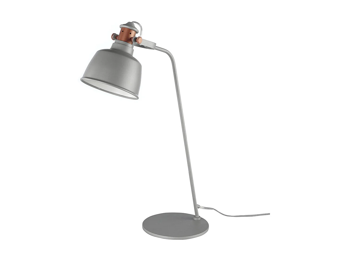 Tafellamp in grijs staal en bronzen details 8033 ANGEL CERDA