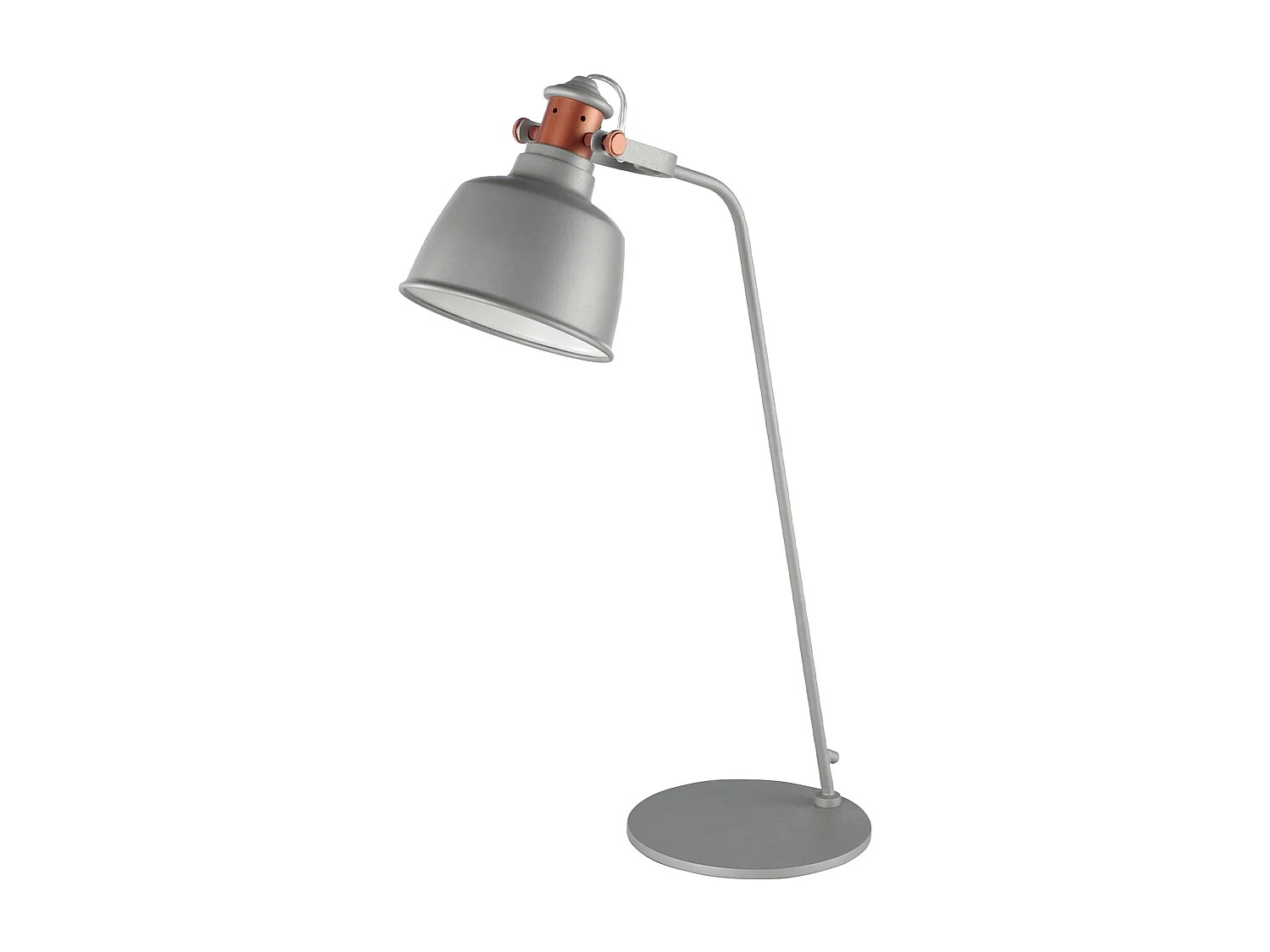 Lampe de bureau en acier gris et détails en bronze 8033 ANGEL CERDA