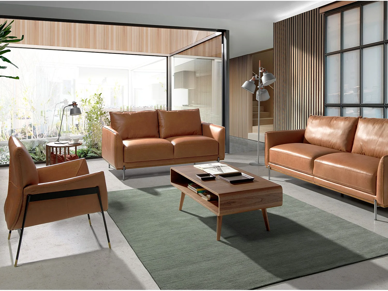 Tafellamp grijs staal en bronzen details 8033 ANGEL CERDA