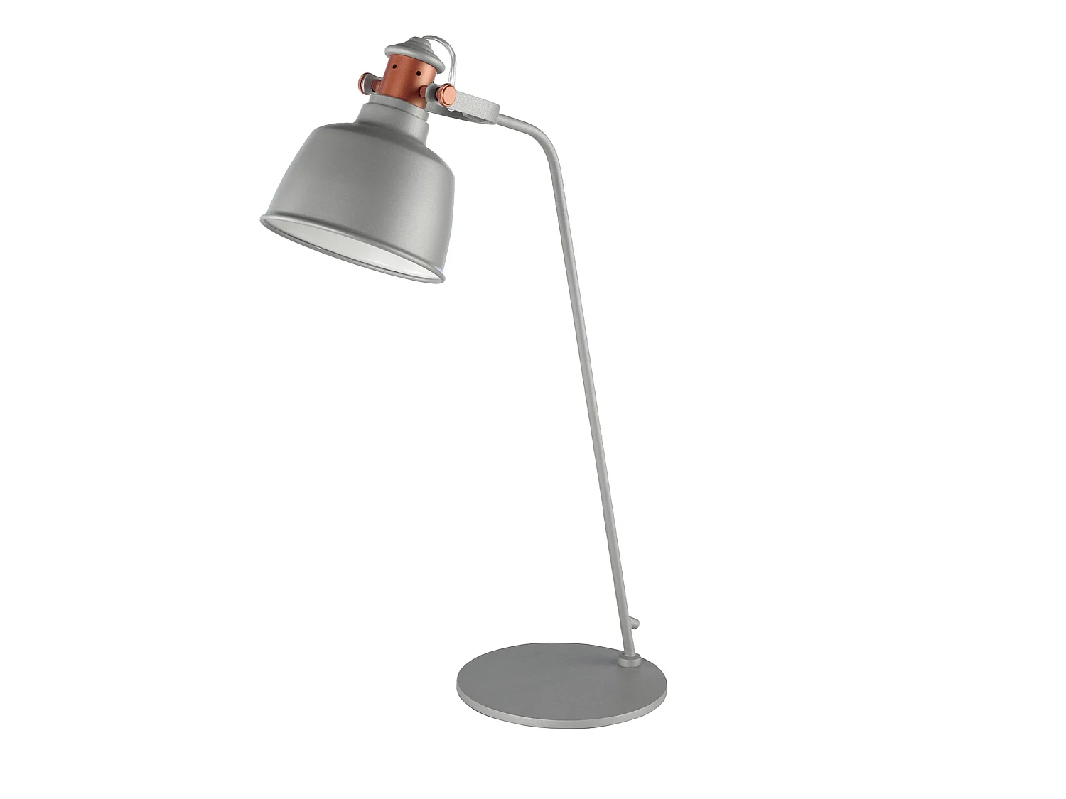 Lampe de bureau en acier gris et détails en bronze 8033 ANGEL CERDA