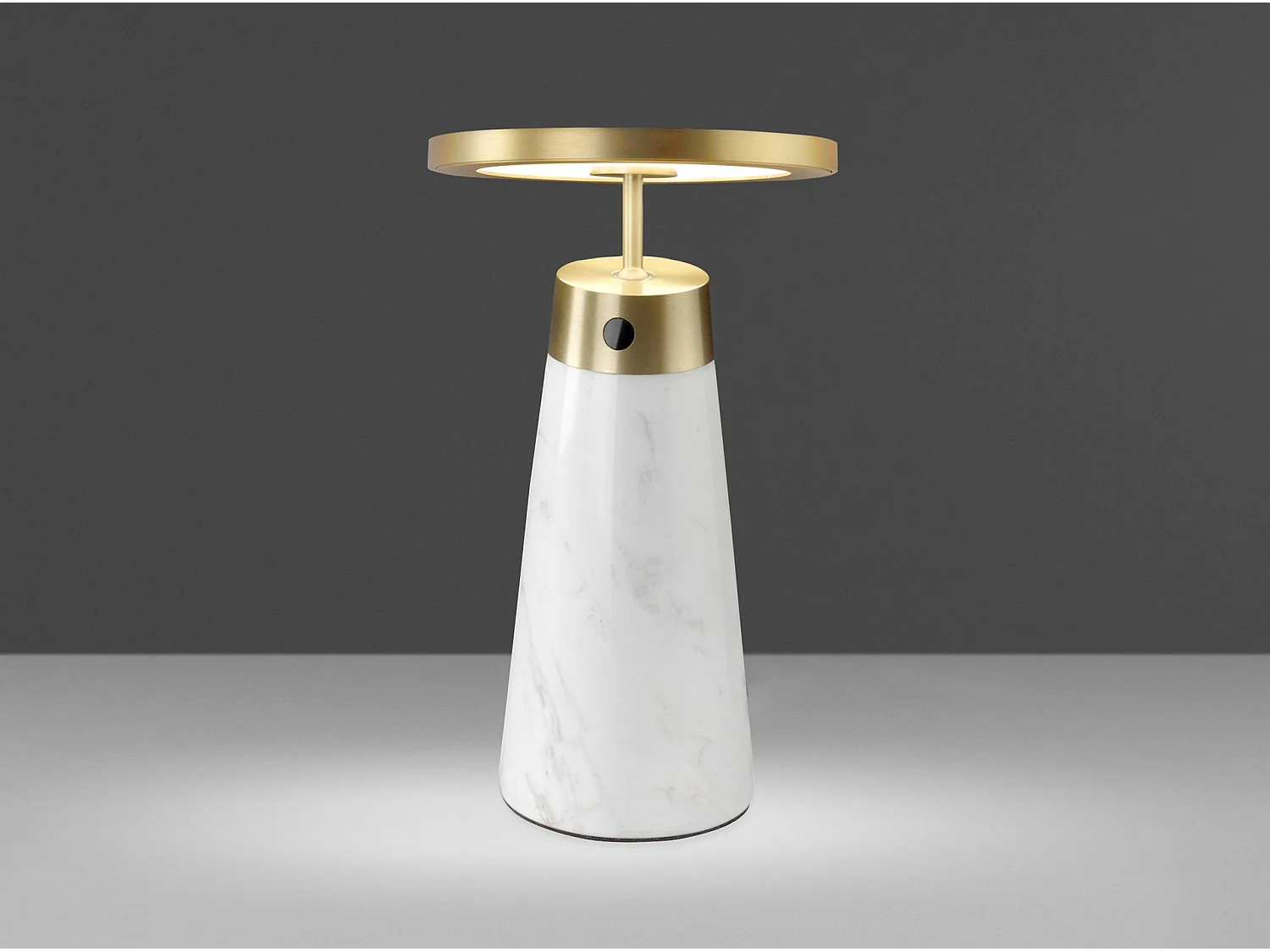 Candeeiro de mesa em aço cinzento e pormenores em bronze 8033 ANGEL CERDA
