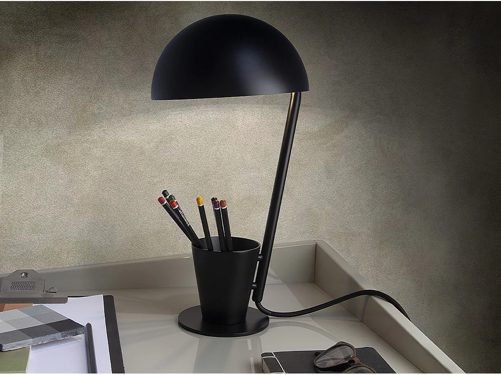 Lampe de table en acier noir 8038 ANGEL CERDA