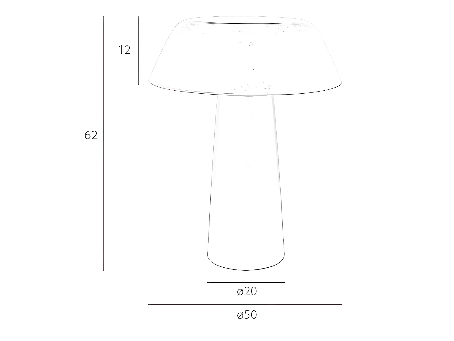 Lampada tavolo in acciaio nero   8042 ANGEL CERDA