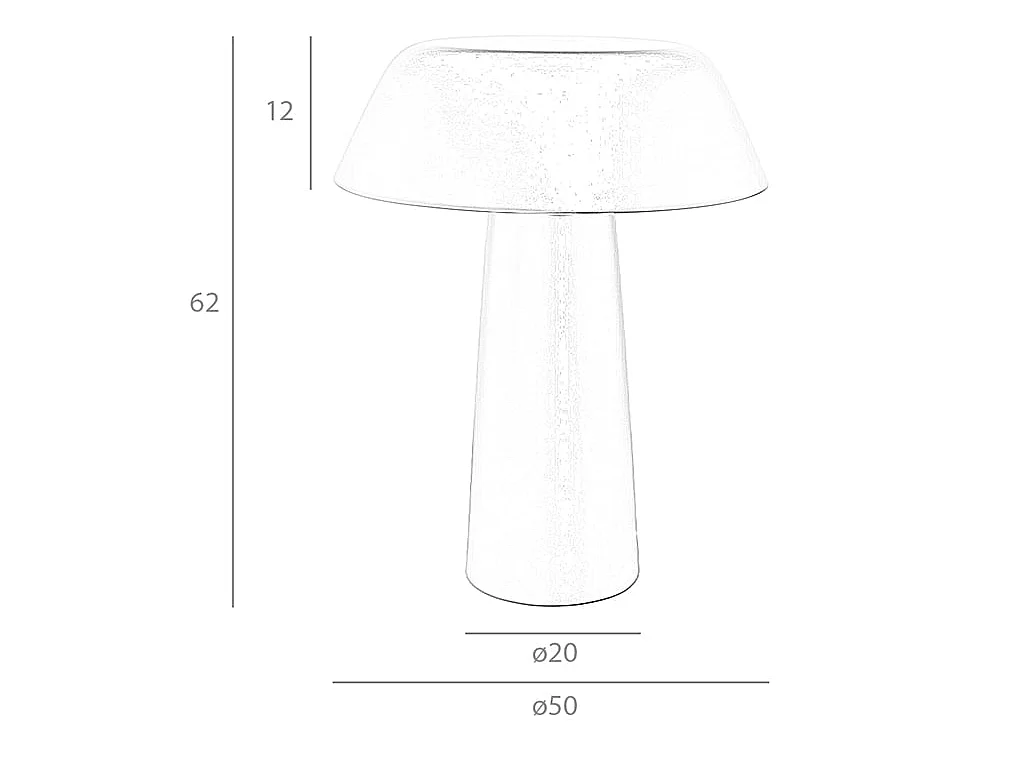 Lampe de table en acier noir 8042 ANGEL CERDA