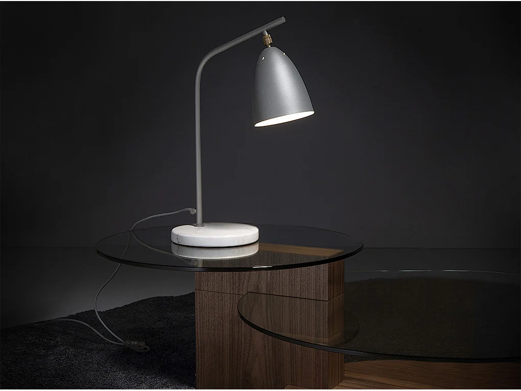Lampe de table en marbre et acier gris 8037 ANGEL CERDA