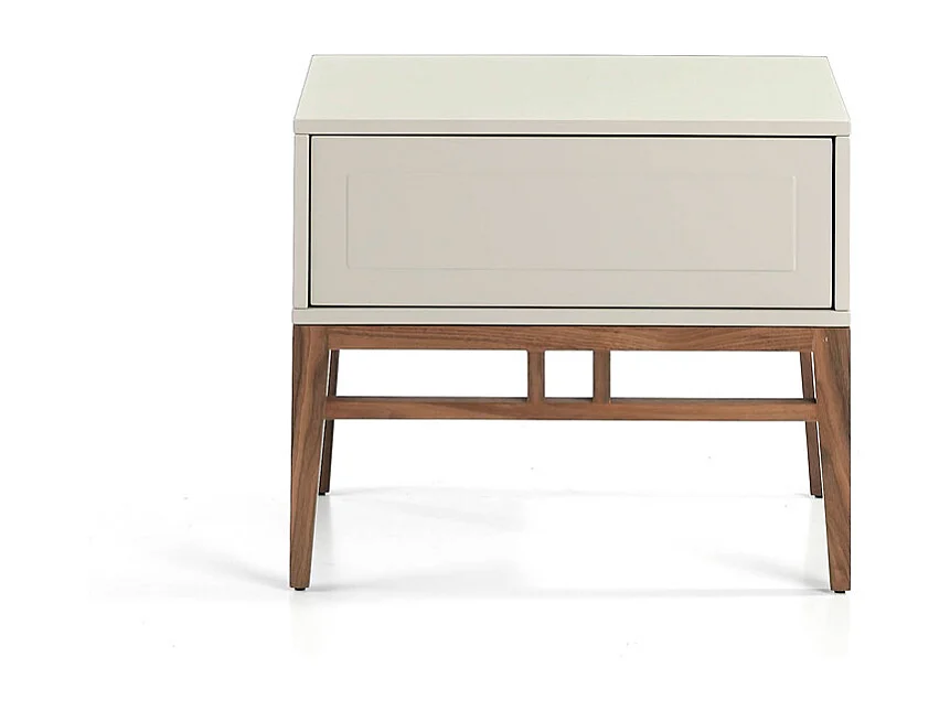 Chevet en bois beige et noyer 7035 ANGEL CERDA