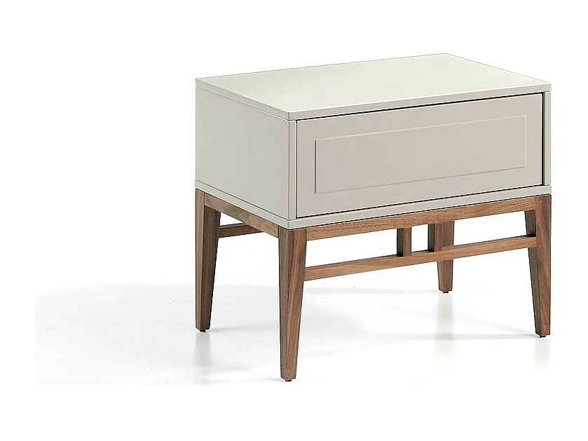 Chevet en bois beige et noyer 7035 ANGEL CERDA