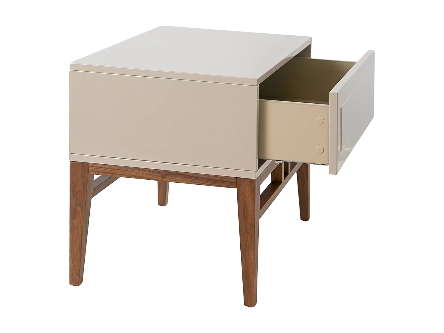 Chevet en bois beige et noyer 7035 ANGEL CERDA