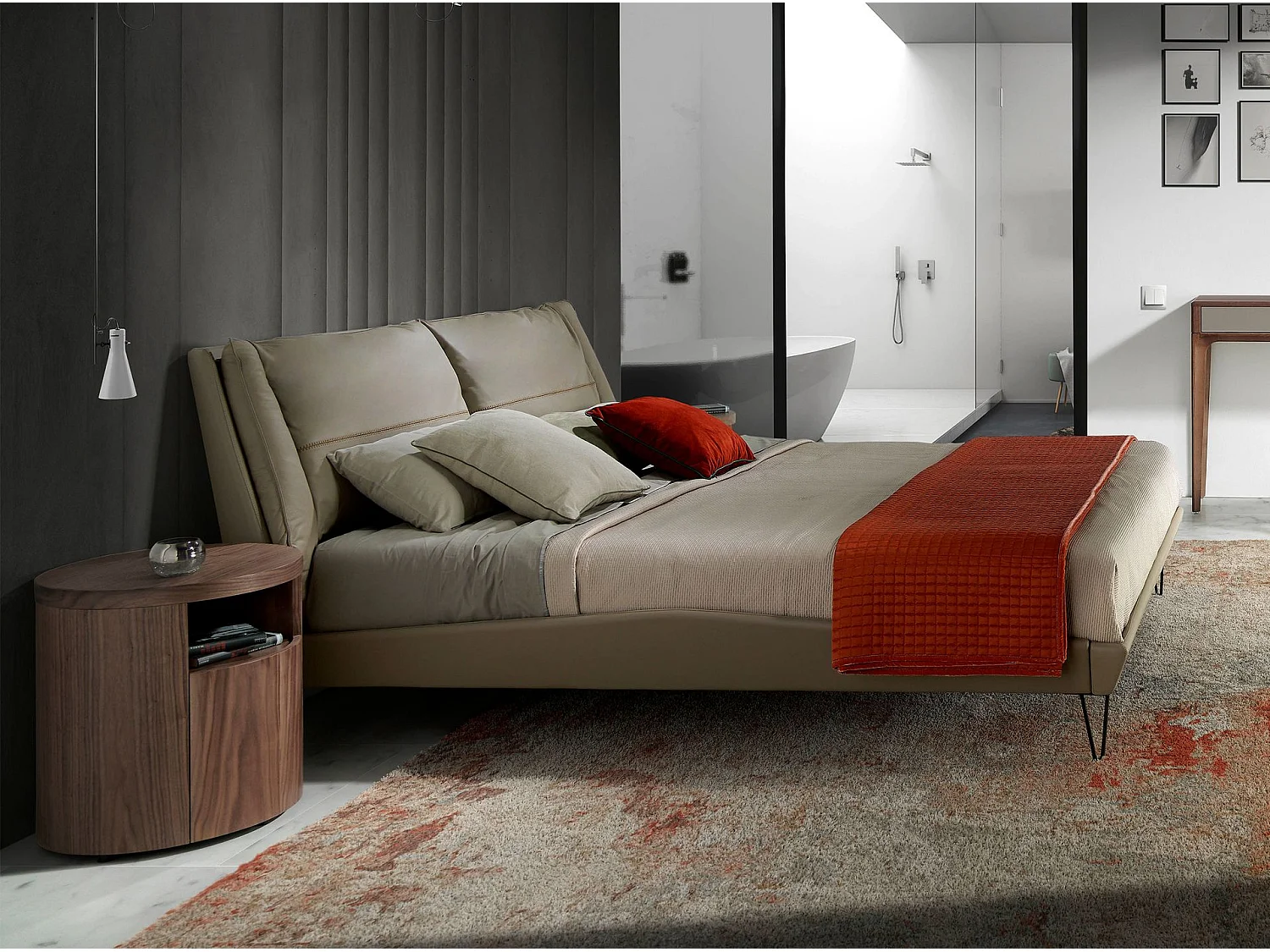 Table de chevet en noyer 7051 ANGEL CERDA