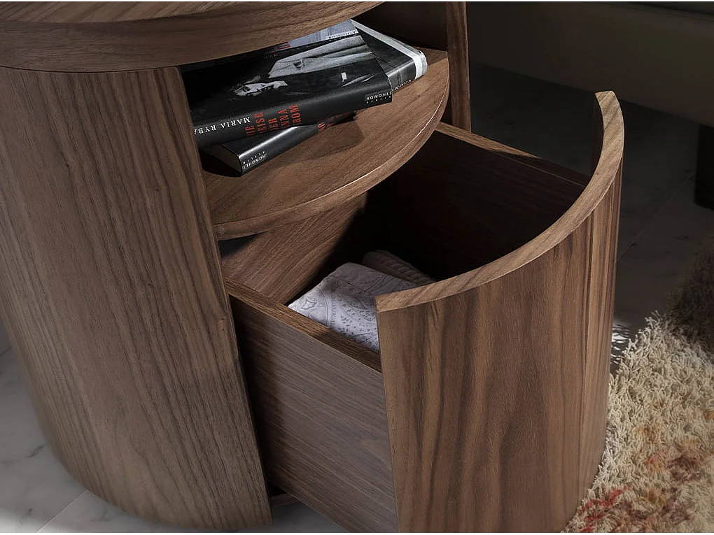 Table de chevet en noyer 7051 ANGEL CERDA