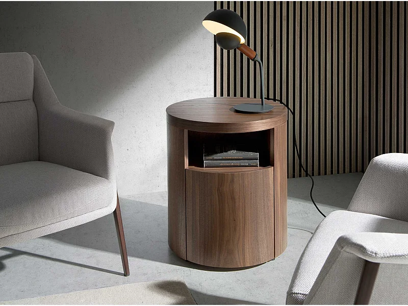 Table de chevet en noyer 7051 ANGEL CERDA