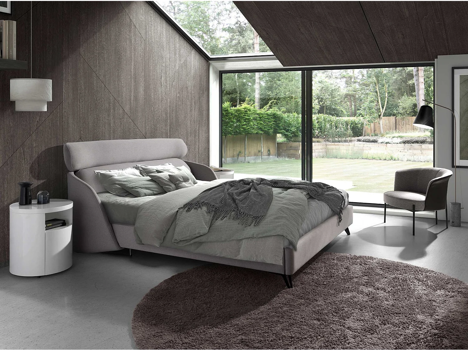 Comodino in legno bianco 7006 ANGEL CERDA