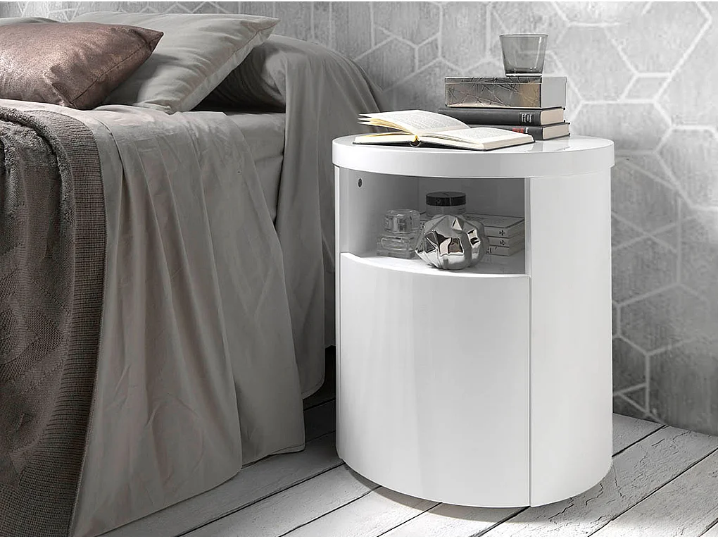 Table de chevet bois blanc 7006 ANGEL CERDA