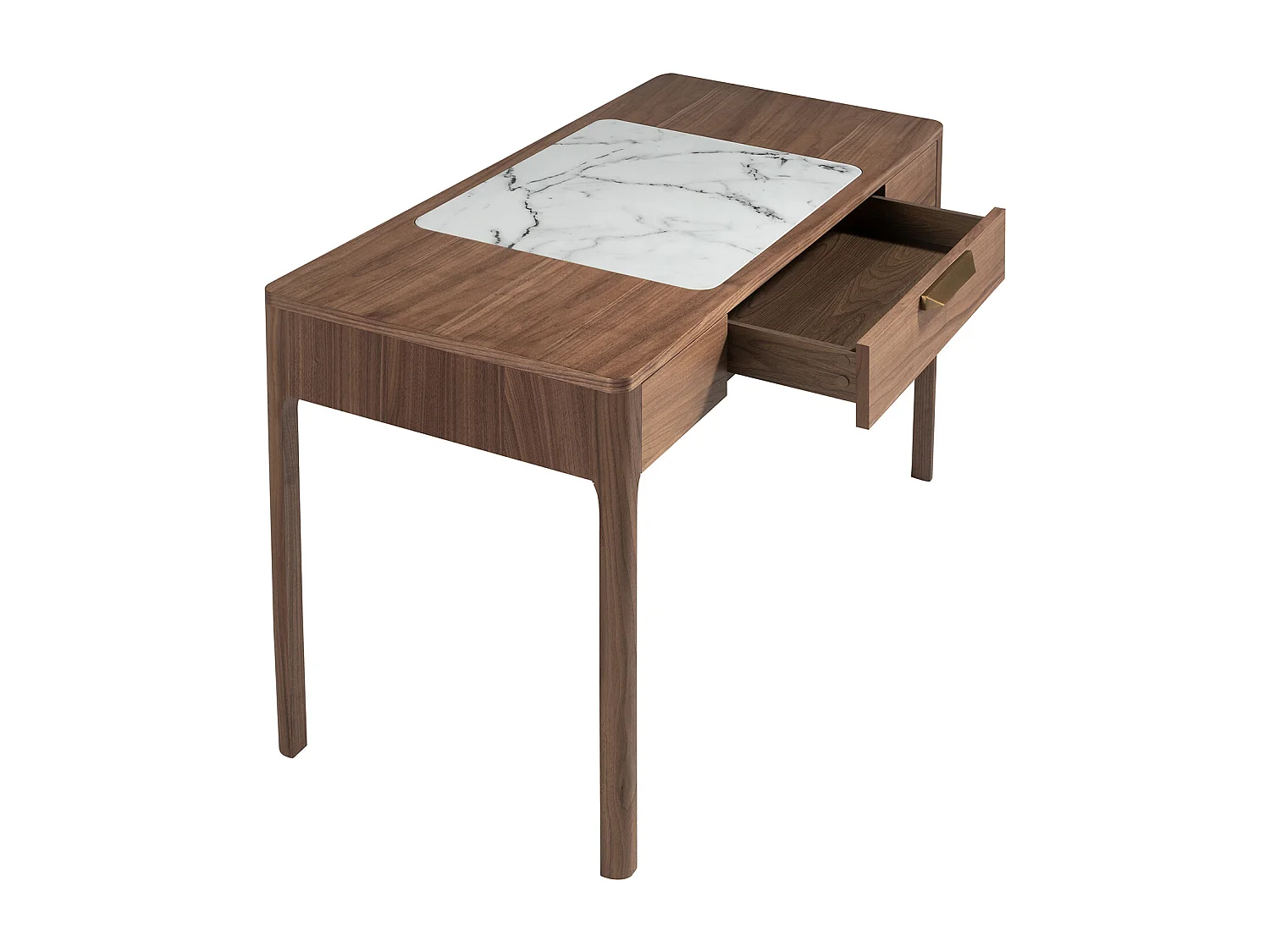 Coiffeuse en bois de noyer et marbre 7043 ANGEL CERDA