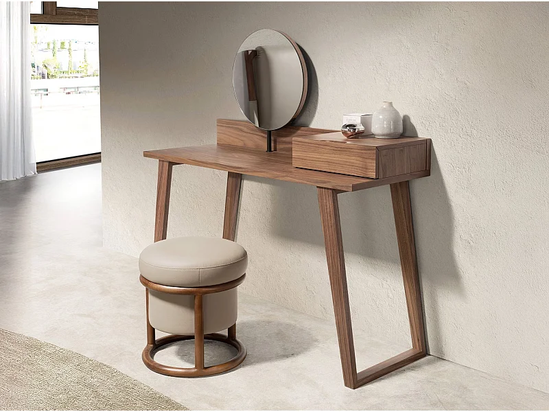 Coiffeuse en noyer avec miroir 7000 ANGEL CERDA