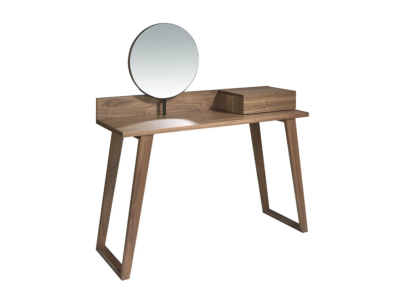 Coiffeuse en bois de noyer avec miroir 7000 ANGEL CERDA