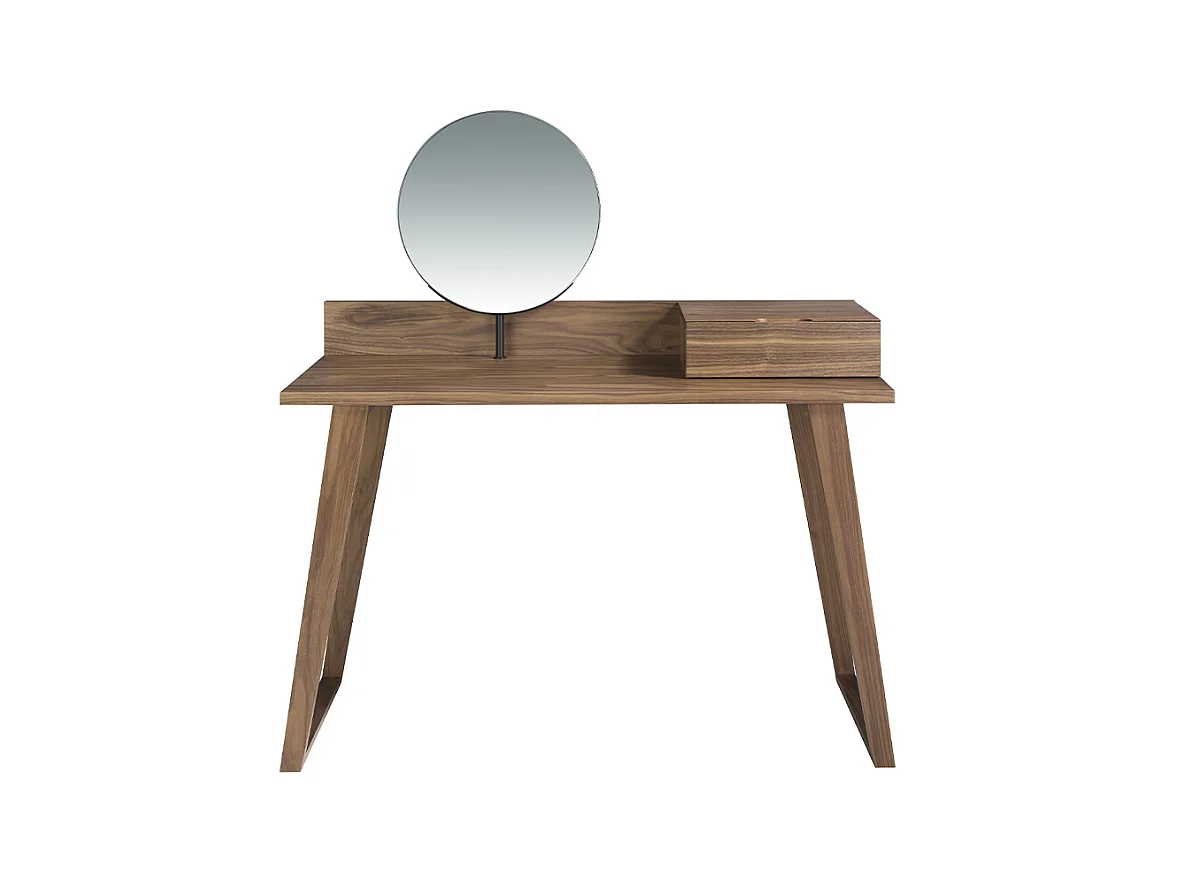 Coiffeuse en bois de noyer avec miroir 7000 ANGEL CERDA