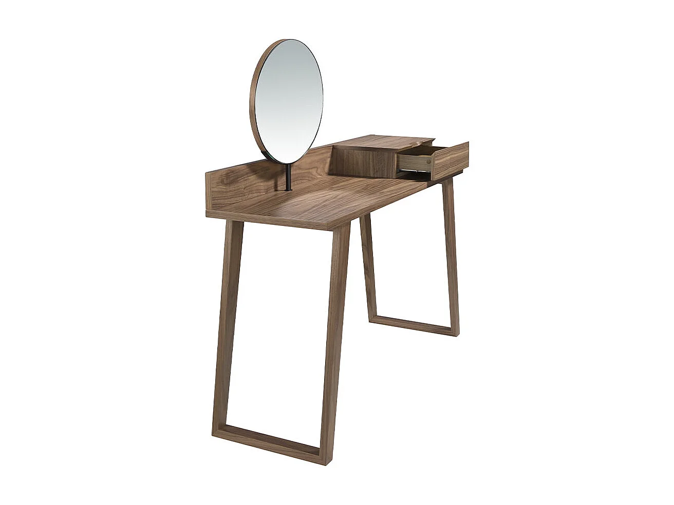 Coiffeuse en bois de noyer avec miroir 7000 ANGEL CERDA