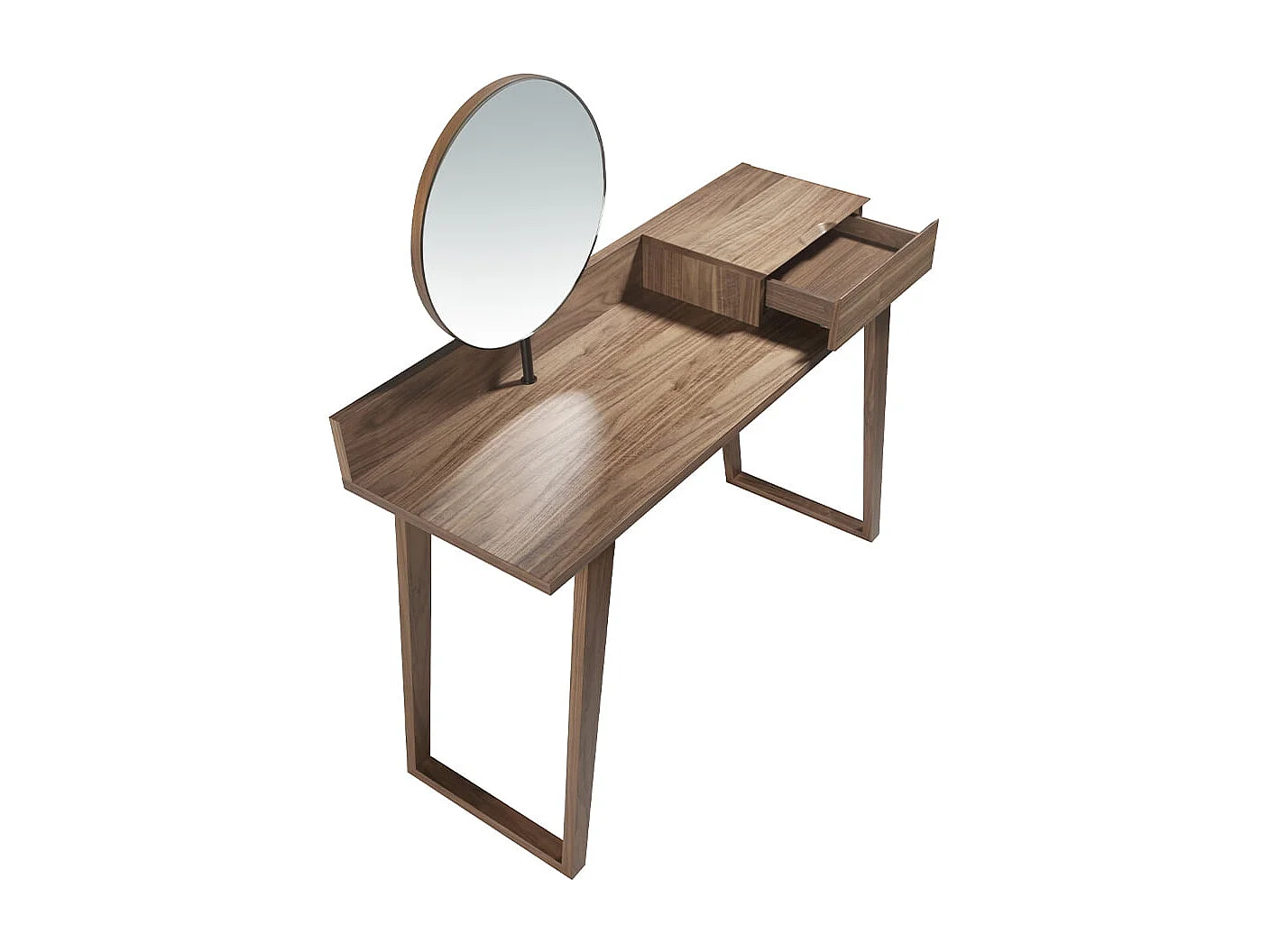 Coiffeuse en bois de noyer avec miroir 7000 ANGEL CERDA