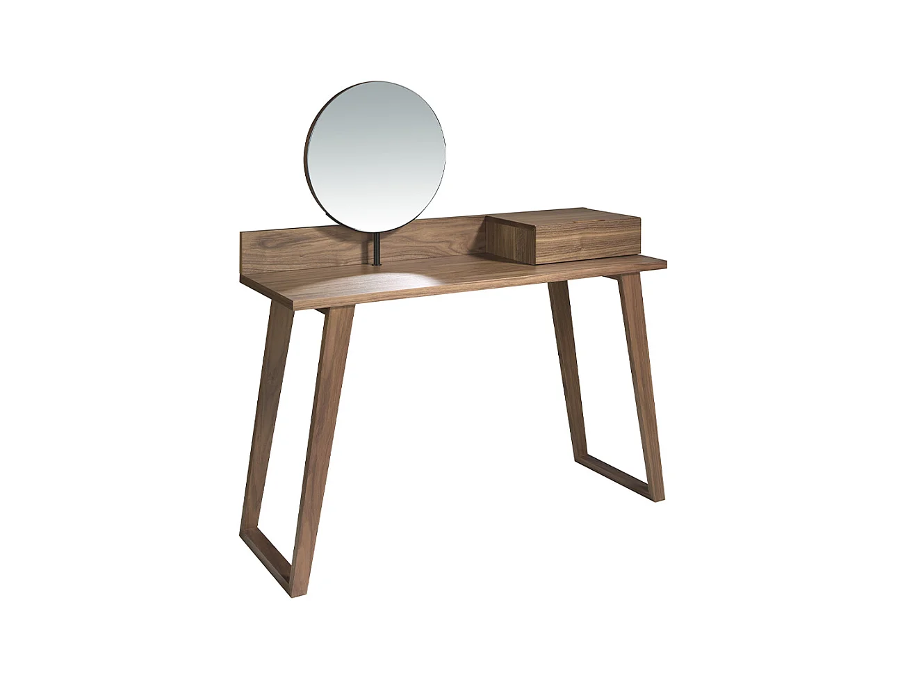 Coiffeuse en bois de noyer avec miroir 7000 ANGEL CERDA