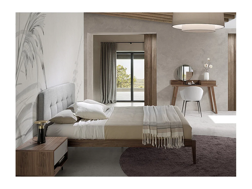 Notenhouten kaptafel met spiegel 7000 ANGEL CERDA