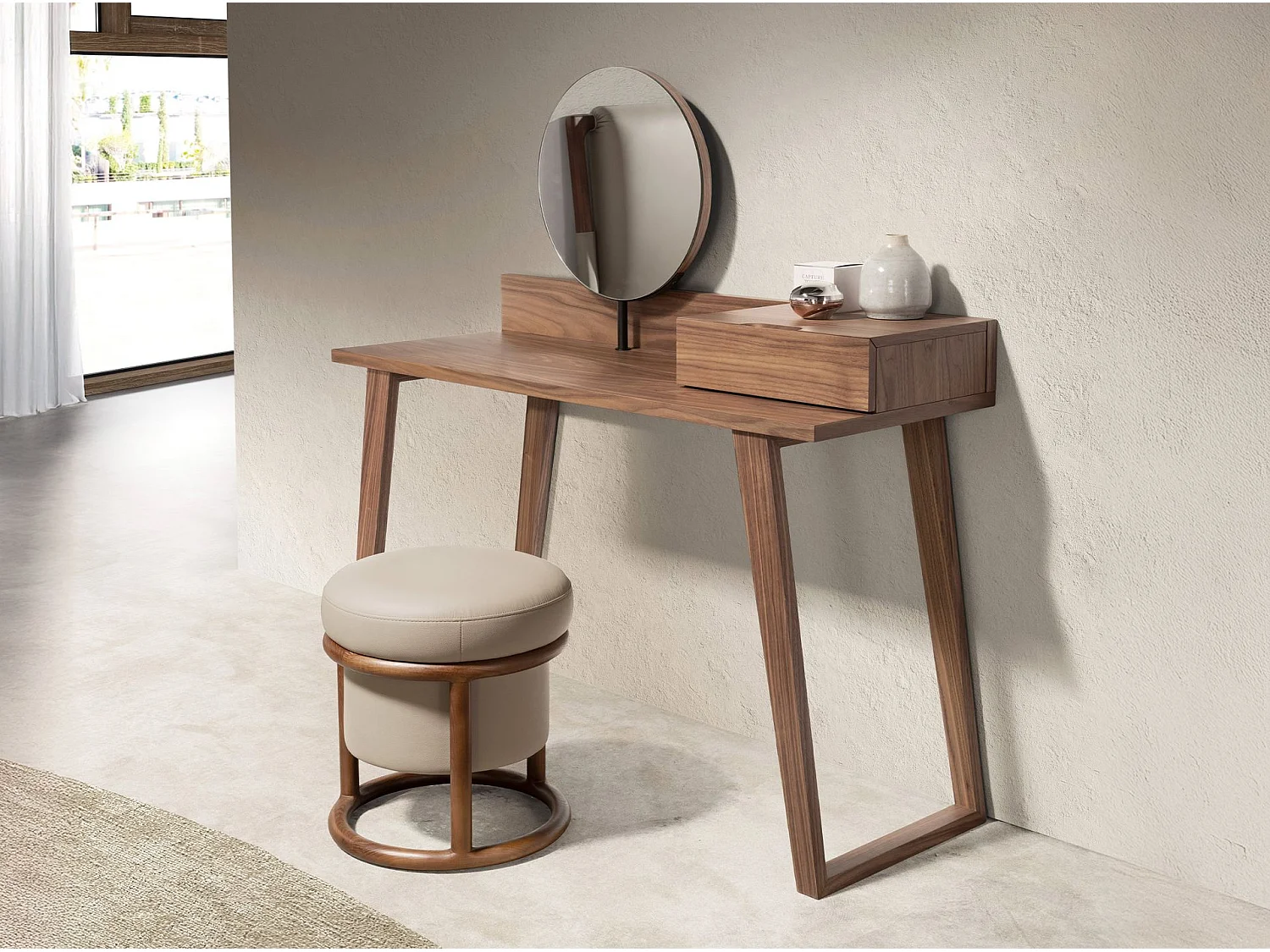 Toucador em nogueira com espelhoe 7000 ANGEL CERDA