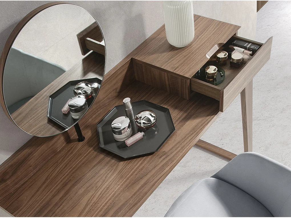 Walnut dressing table with mirror 7000 ANGEL CERDA