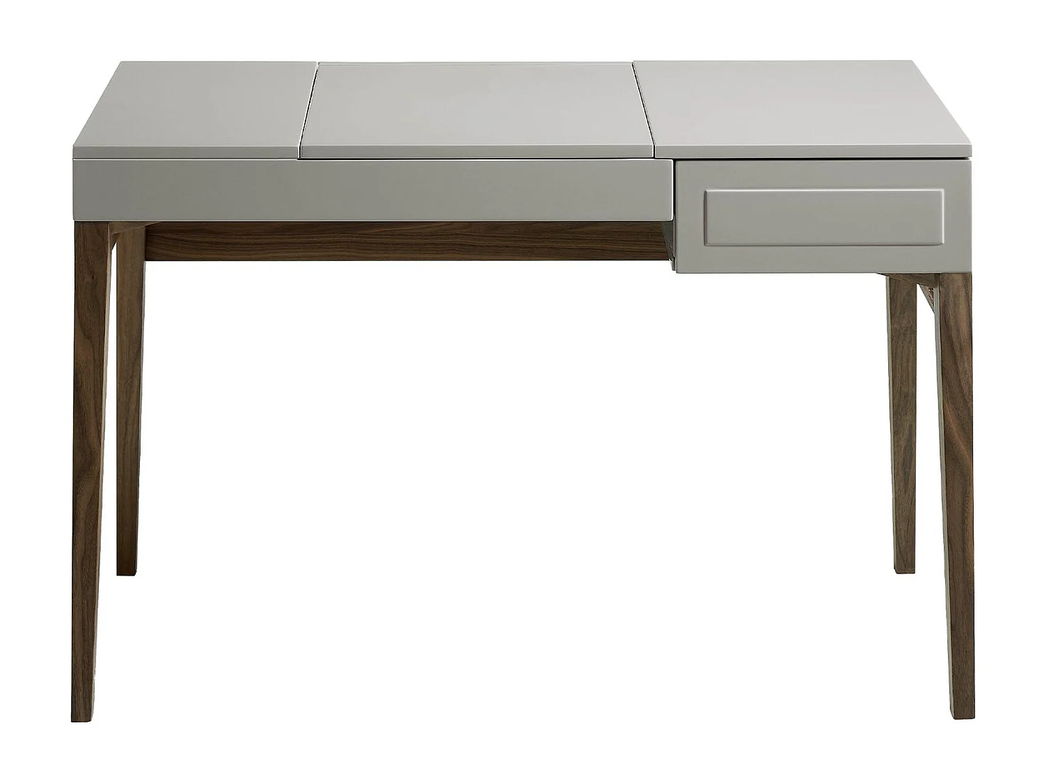 Coiffeuse en bois gris et noyer avec miroir 7001 ANGEL CERDA