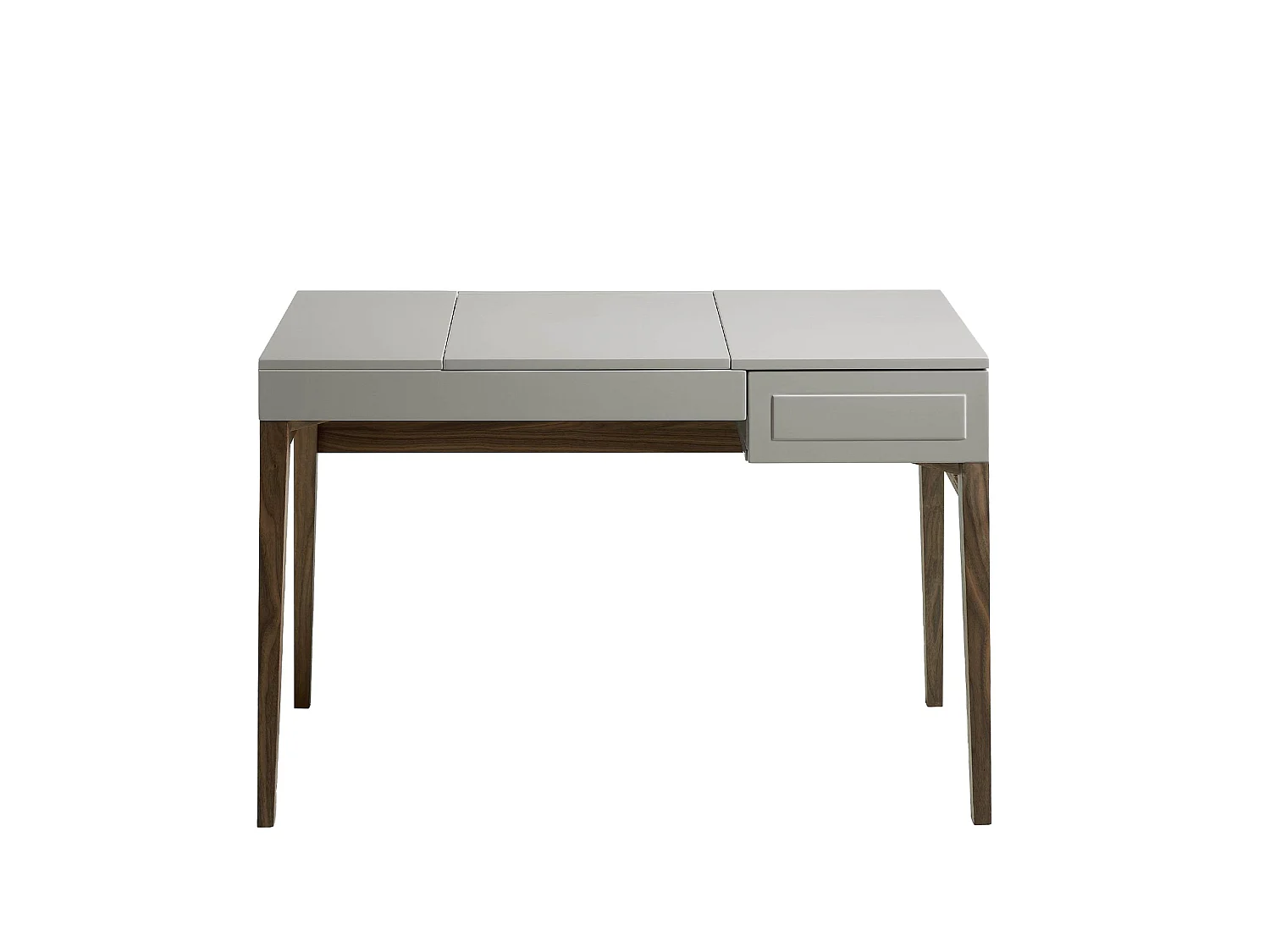 Kaptafel van grijs hout en walnoot met spiegel 7001 ANGEL CERDA