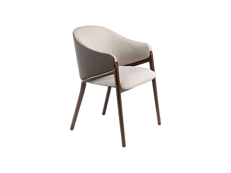 Esstischstuhl aus Stoff und Kunstleder  4090 ANGEL CERDA