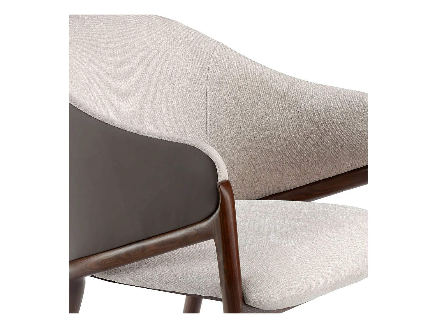 Esstischstuhl aus Stoff und Kunstleder  4090 ANGEL CERDA