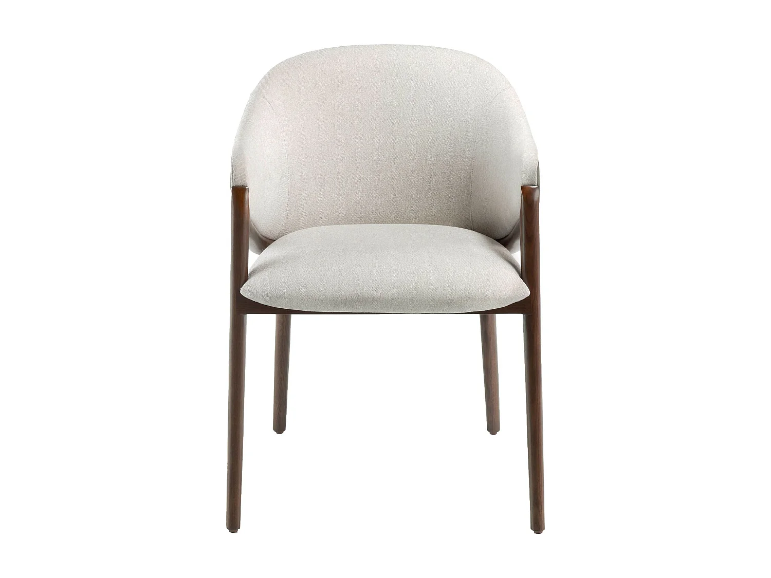 Chaise en tissu beige et vison foncé en similicuir 4090 ANGEL CERDA