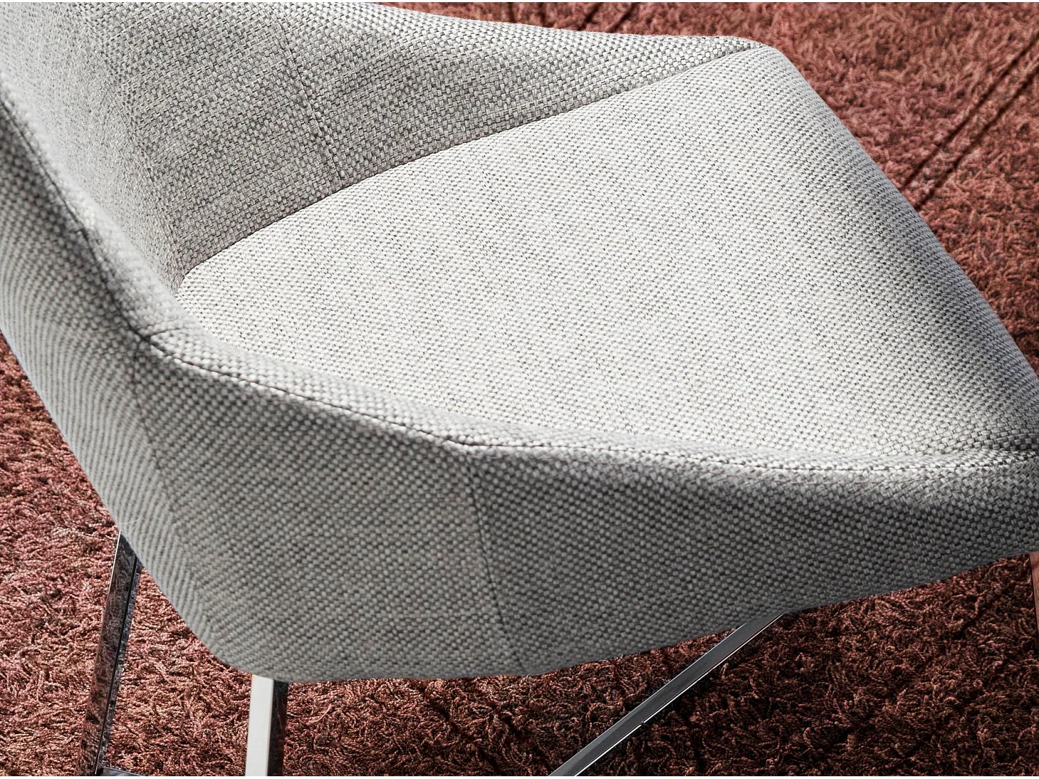 Chaise en tissu gris 4008 ANGEL CERDA