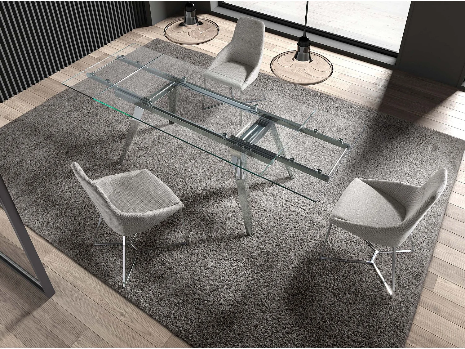 Silla comedor tapizada tela  4008 ANGEL CERDA