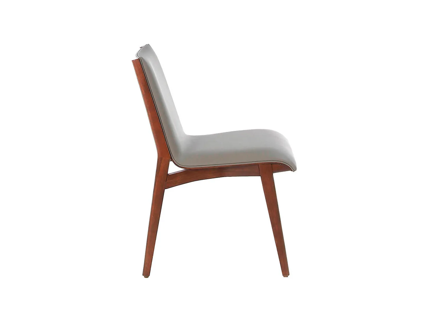 Chaise en simili cuir et bois  noyer 4070 ANGEL CERDA