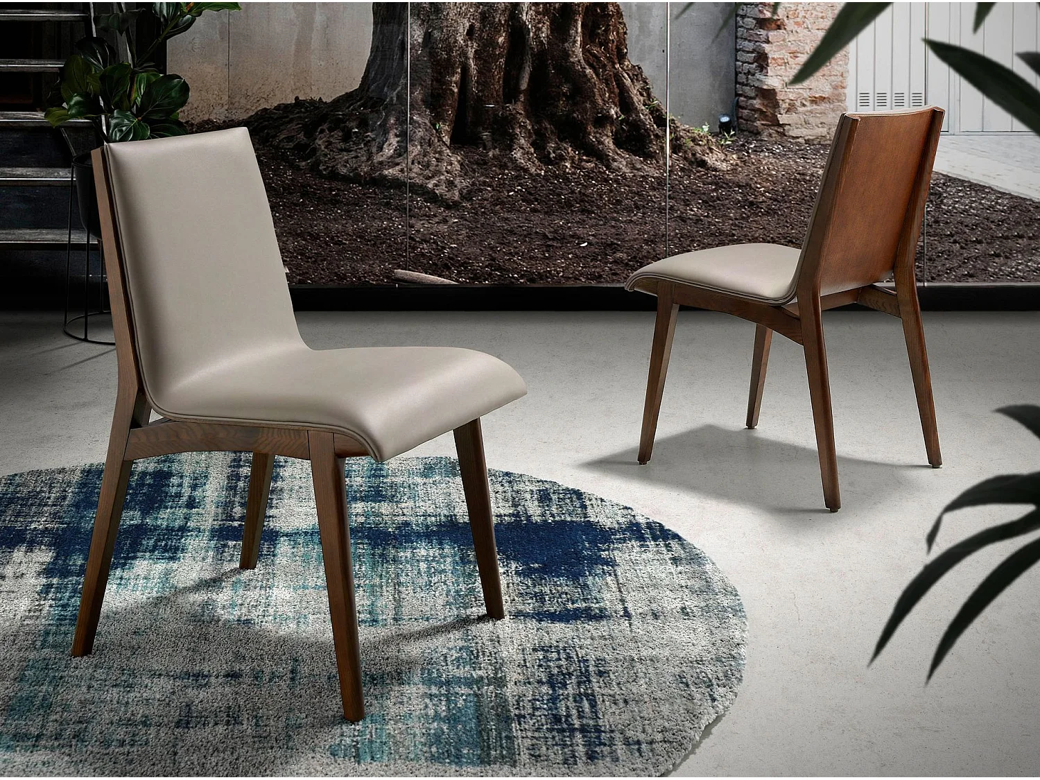 Chaise en vison foncé 4070 ANGEL CERDA