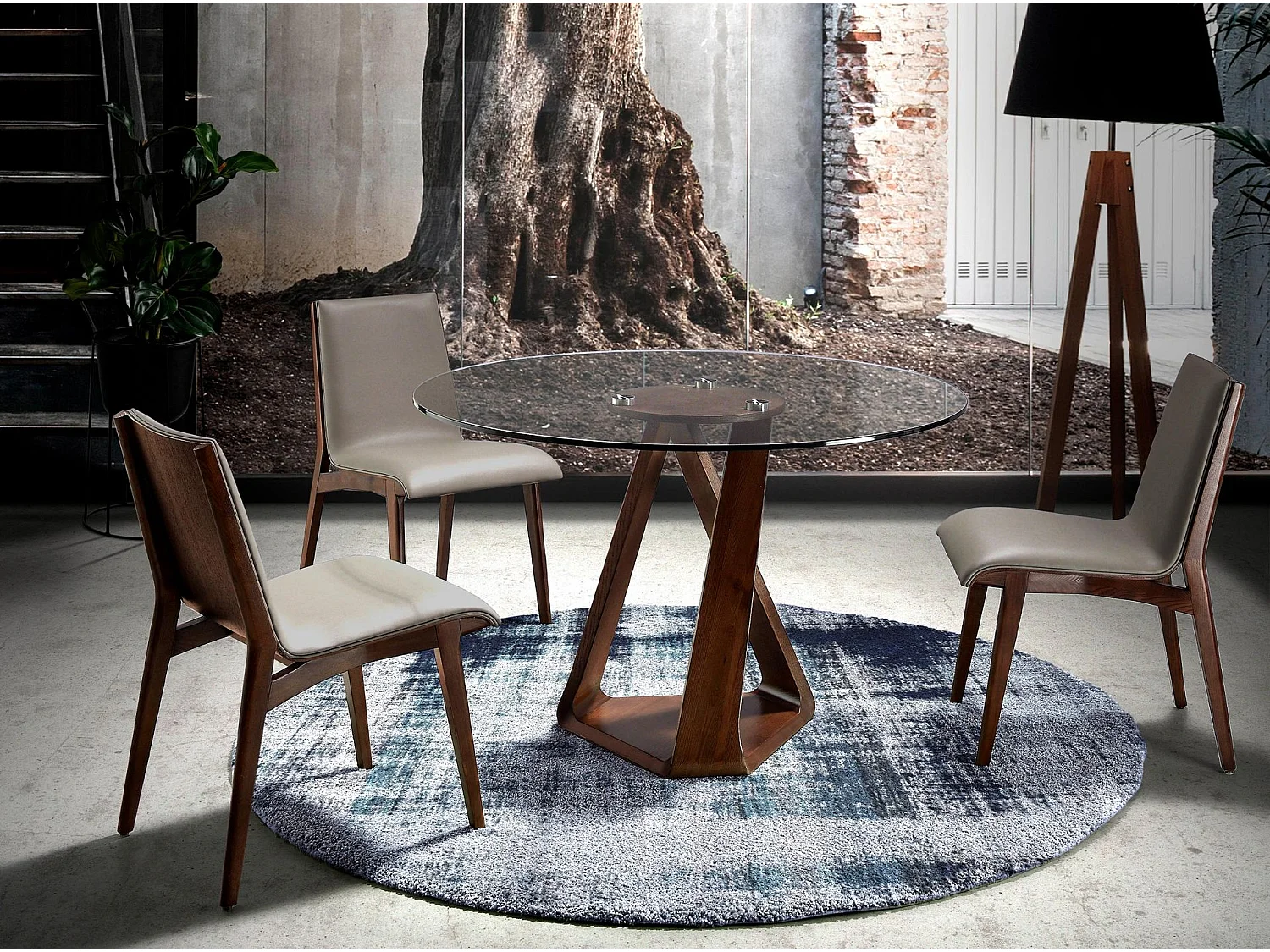 Chaise en vison foncé 4070 ANGEL CERDA