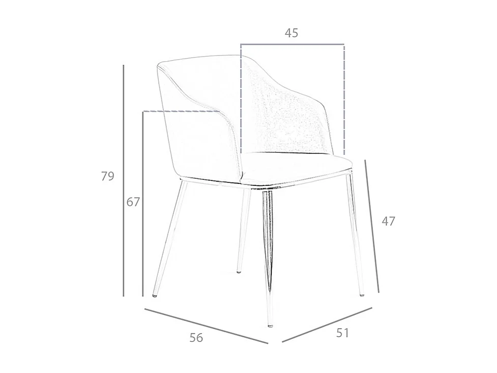 Öko-Lederstuhl braun 4022 ANGEL CERDA