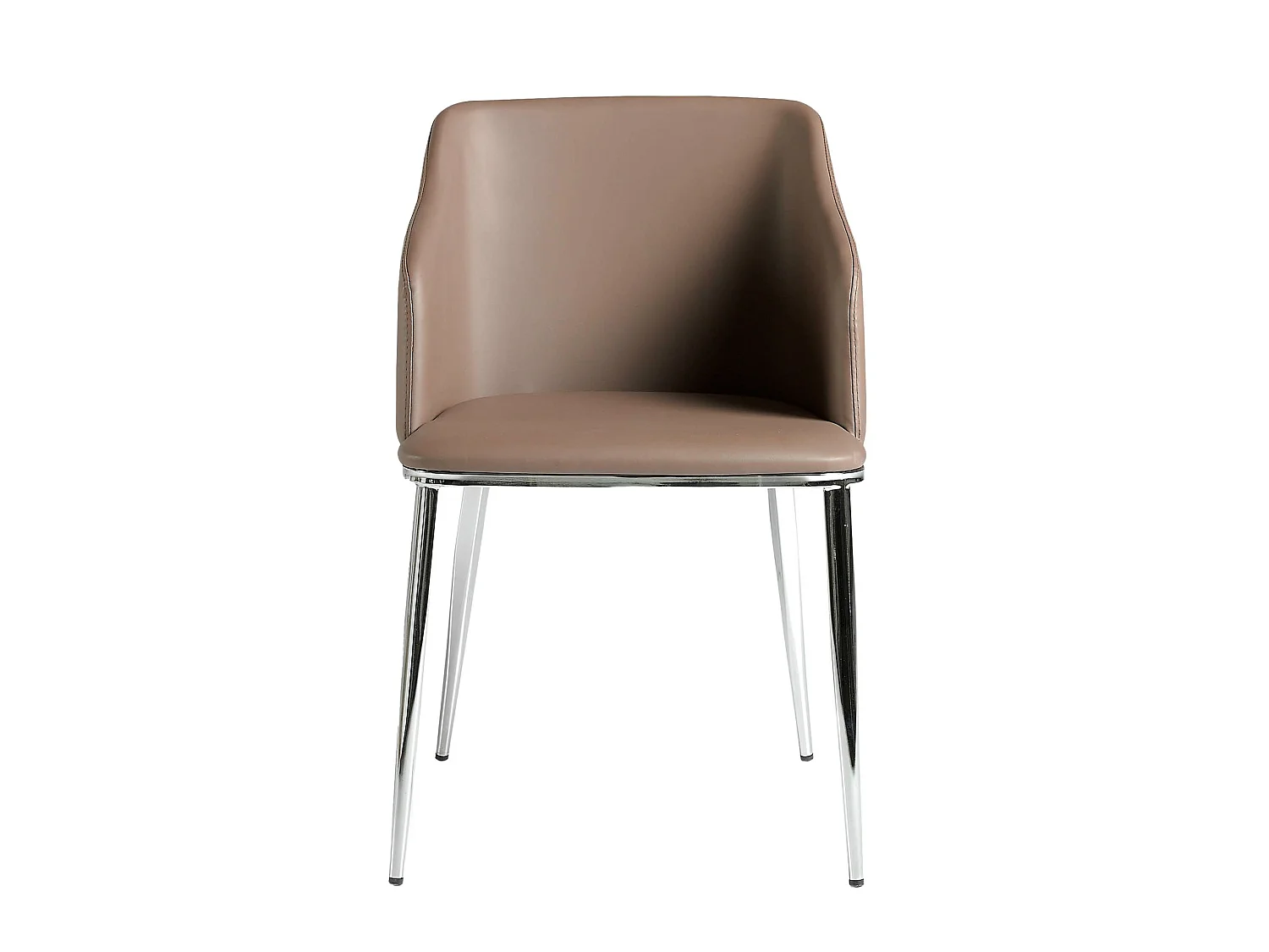 Sedia in ecopelle marrone 4022 ANGEL CERDA
